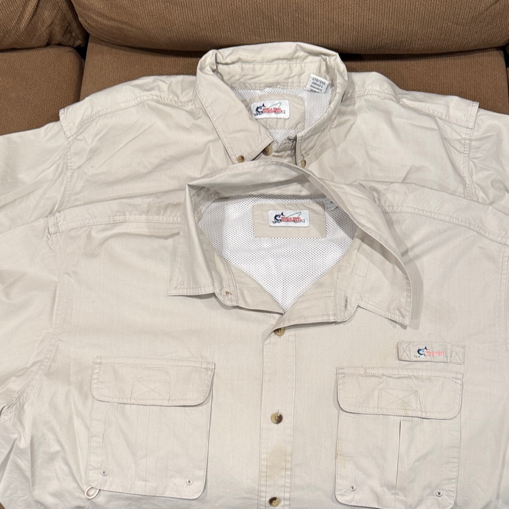 Big Men's Khaki Lightweight Shirts